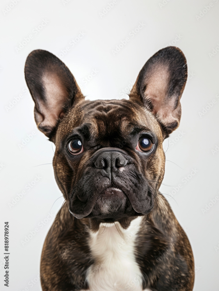 Adorable French Bulldog with Big Eyes and Expressive Face Adorable French Bulldog with Big Eyes and Expressive Face