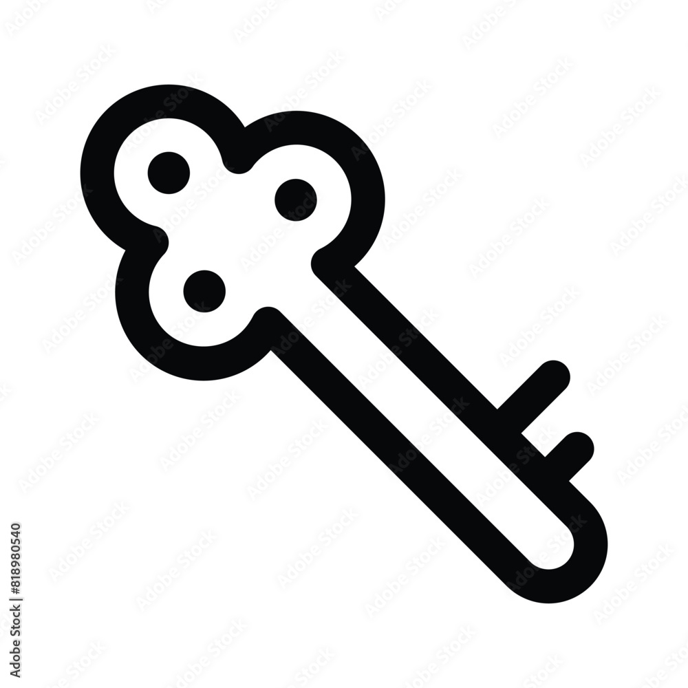 A trendy icon of private key, protection key vector design A trendy icon of private key, protection key vector design
