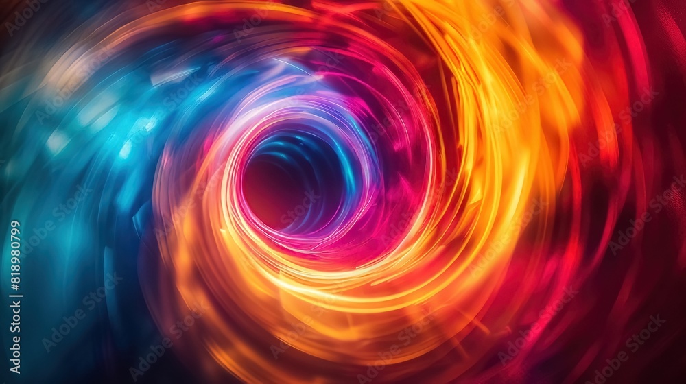 Obraz premium A whirlwind of vibrant colors