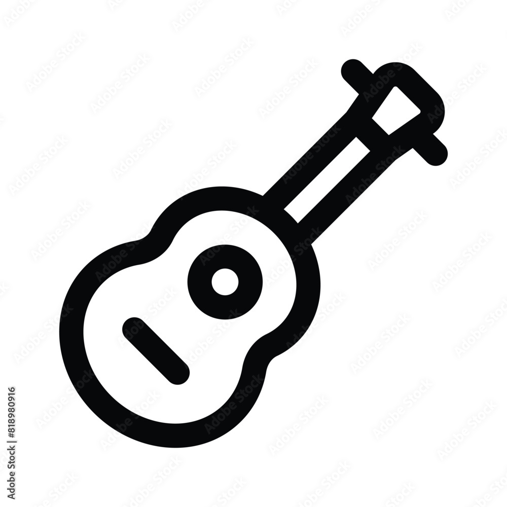 A string musical instrument vector design, premium icon of guitar in modern style A string musical instrument vector design, premium icon of guitar in modern style