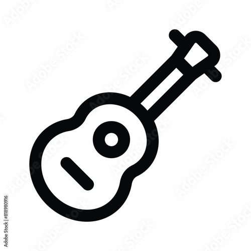A string musical instrument vector design, premium icon of guitar in modern style