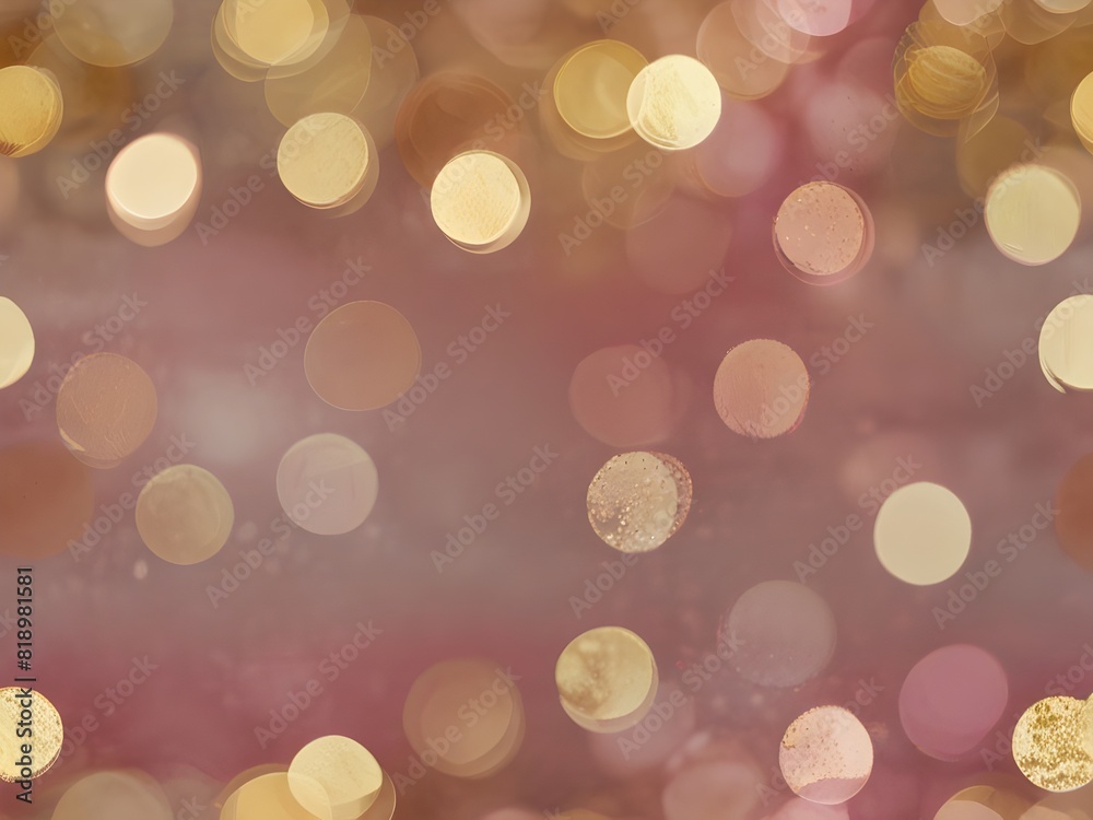 Bokeh, soft pink and gold, blurred texture, generative AI Bokeh, soft pink and gold, blurred texture, generative AI