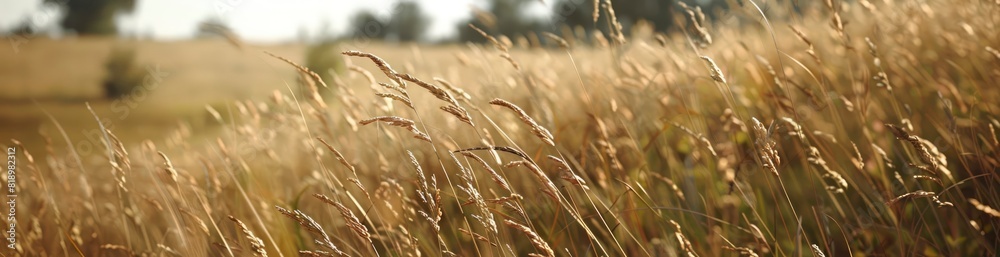 Fototapeta premium Abstract Summer Prairie Patterns. With Copy Space, Abstract Background