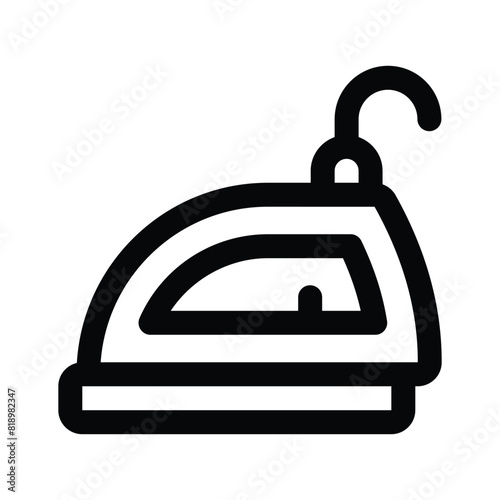 Electric iron vector design, home appliances icon