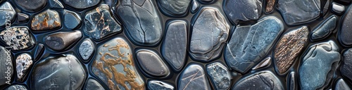 Abstract Summer River Stone Patterns. With Copy Space  Abstract Background