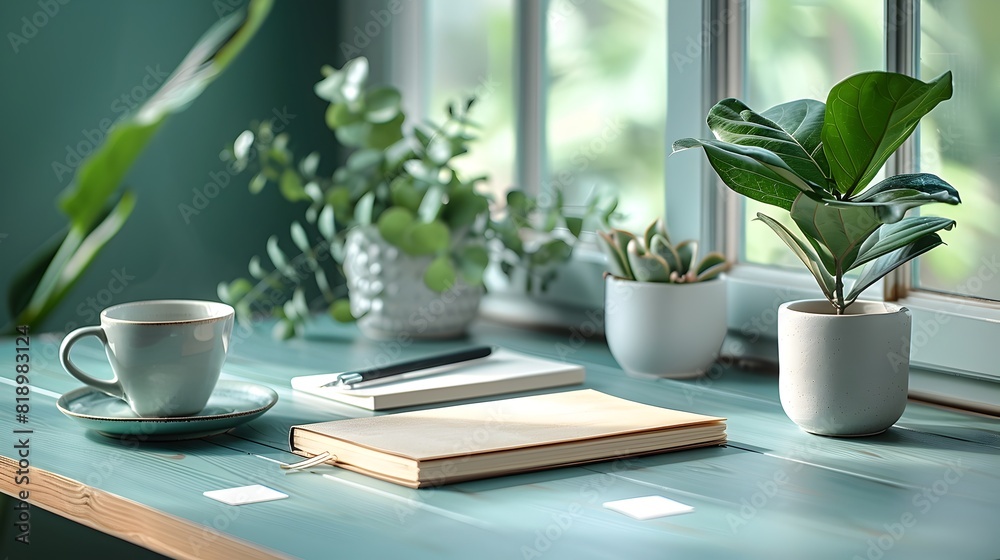 Minimalist Desk Setup with Sleek Book Neatly Arranged Post it Notes and Elegant Stationery Showcasing Simplicity and Organization Minimalist Desk Setup with Sleek Book Neatly Arranged Post it Notes and Elegant Stationery Showcasing Simplicity and Organization