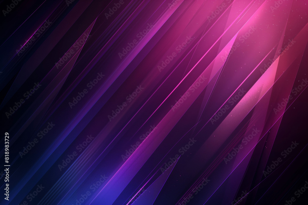 Fototapeta premium Dynamic abstract design with diagonal pink and purple lines creating a modern and vibrant background.