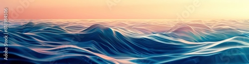 Abstract Summer Wave Patterns. With Copy Space, Abstract Background