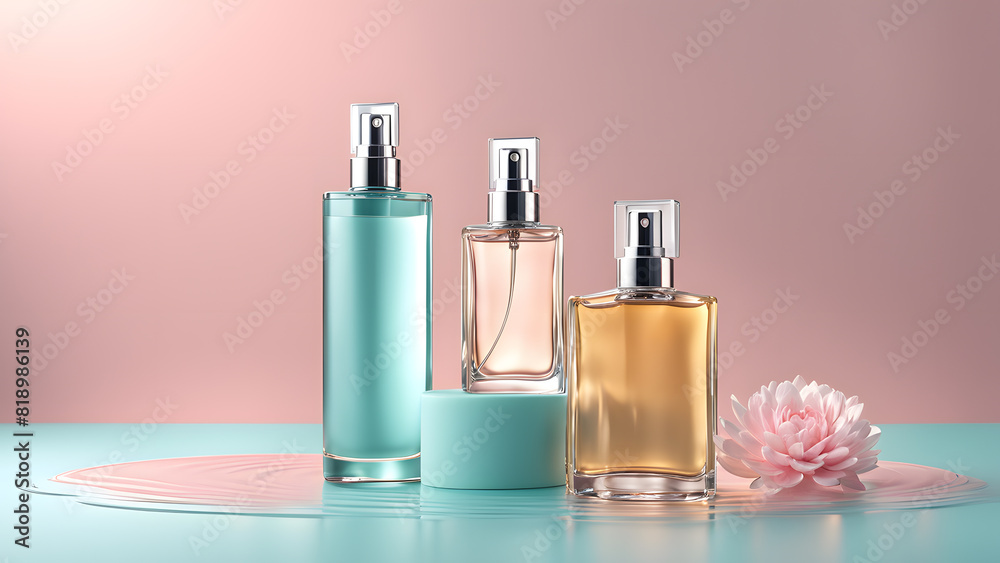 a variety of perfume bottles on a table a variety of perfume bottles on a table