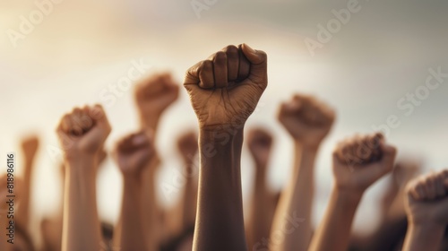 Raised Fists of Solidarity