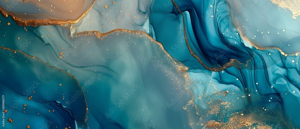 Art painting style with soft and dreamy colorful marble abstract waves and sparkling golden lines. Art painting style with soft and dreamy colorful marble abstract waves and sparkling golden lines.