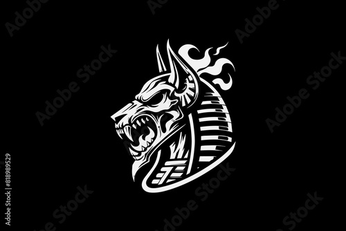 Anubis mythical creature vector design