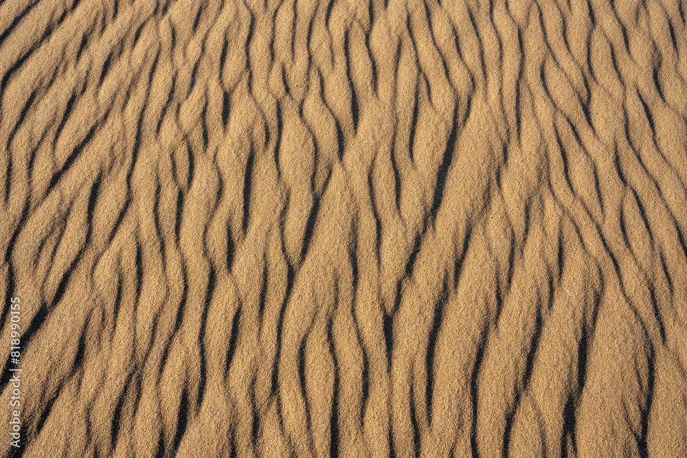 Patterns of ripples on sand dunes Patterns of ripples on sand dunes