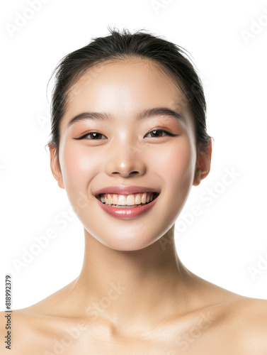 Young and beautiful asian hong kong chinese japanese korean girl transparent background