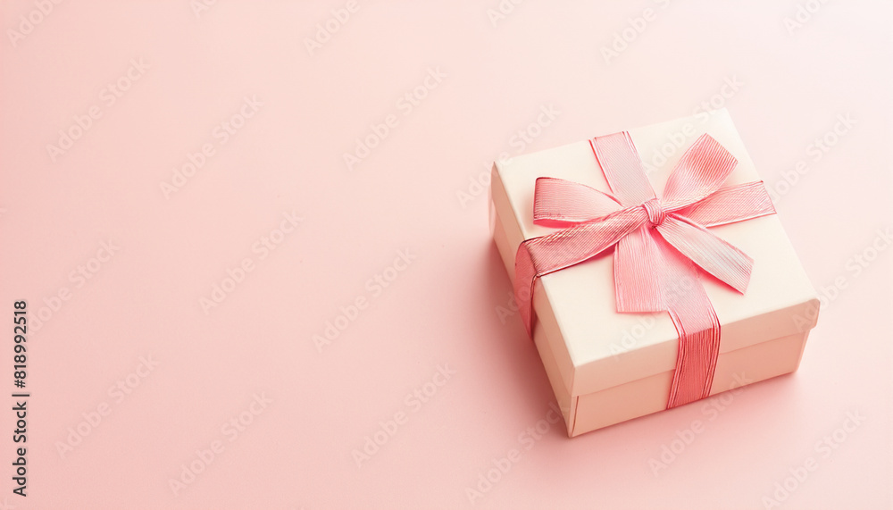 Obraz premium pink gift box