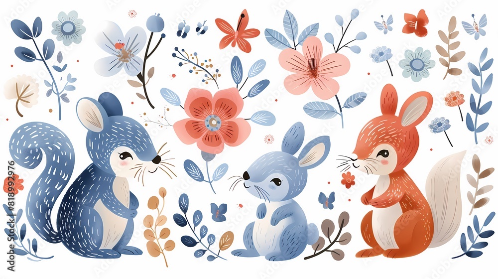Sprinkle of Nature: The Tale of a Squirrel in Bloom Sprinkle of Nature: The Tale of a Squirrel in Bloom