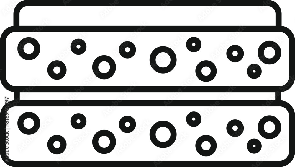 Vector illustration of cookies in a simple line art style, suitable for various design purposes Vector illustration of cookies in a simple line art style, suitable for various design purposes