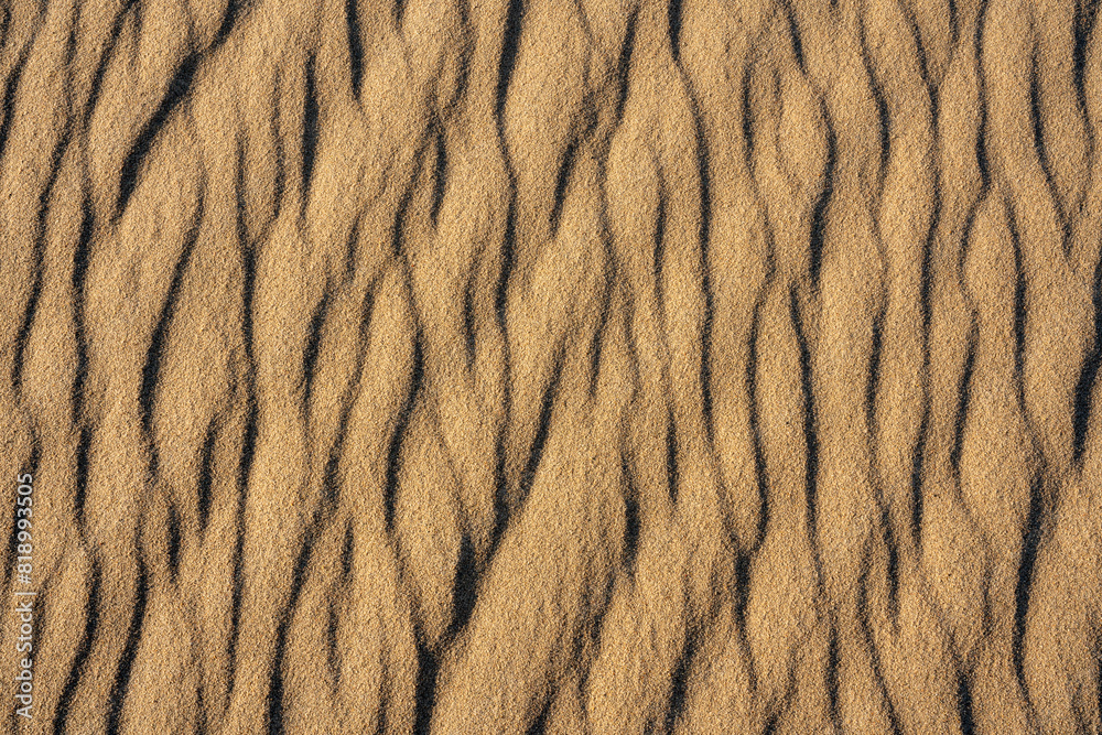 Patterns of ripples on sand dunes Patterns of ripples on sand dunes