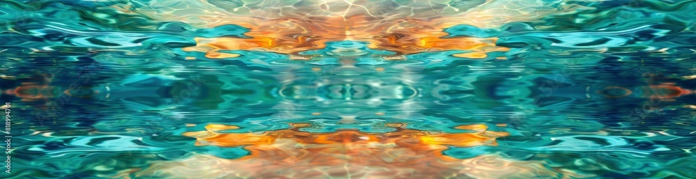 Abstract Patterns Of Summer Lagoon Views. With Copy Space, Abstract Background Abstract Patterns Of Summer Lagoon Views. With Copy Space, Abstract Background