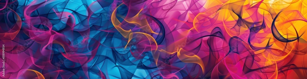 Abstract Patterns Of Summer Music Festivals. With Copy Space, Abstract Background