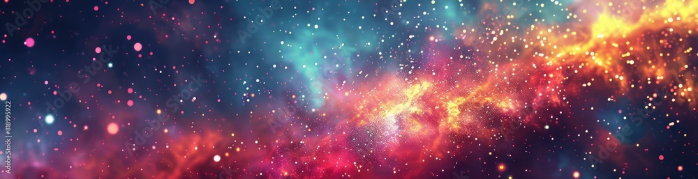 Fototapeta premium Abstract Patterns Of Summer Starry Nights. With Copy Space, Abstract Background