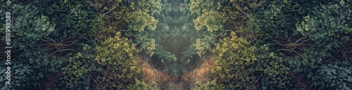 Abstract Patterns Inspired By Summer Forest Trails. With Copy Space  Abstract Background