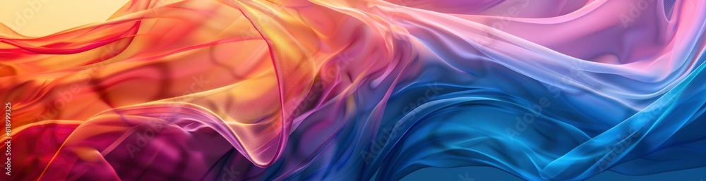 Obraz premium Abstract Patterns Inspired By Summer Winds. With Copy Space, Abstract Background