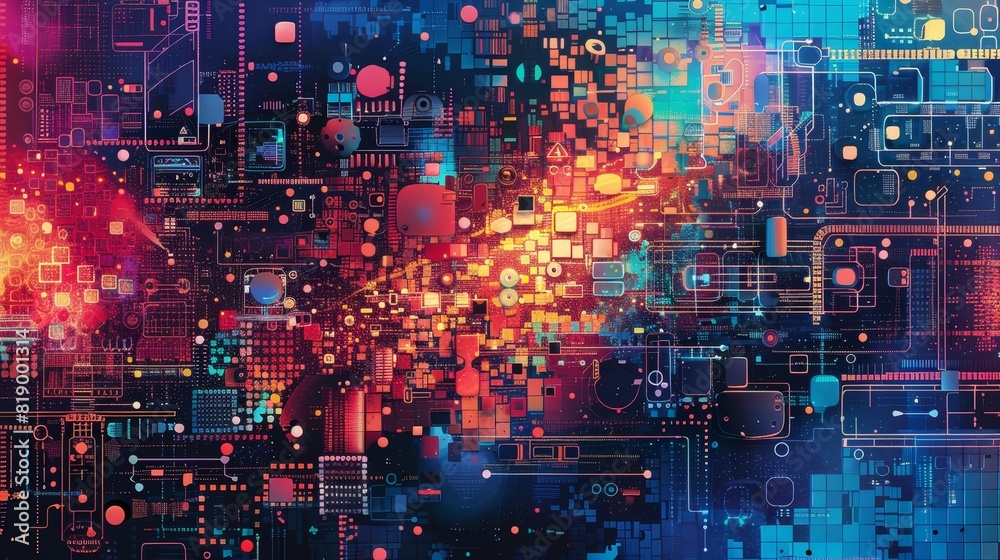 a dynamic and colorful digital environment, resembling a scene of data or information traveling rapidly through a virtual space or network. It features vibrant streaks of light in various colors a dynamic and colorful digital environment, resembling a scene of data or information traveling rapidly through a virtual space or network. It features vibrant streaks of light in various colors