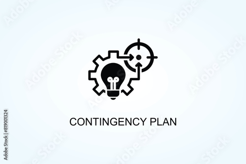 Contingency Plan Vector  Or Logo Sign Symbol Illustration
