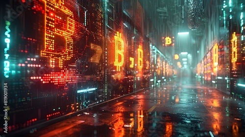 Dynamic Digital Landscape Crypto Wallets Thriving in an Illuminated Urban Jungle