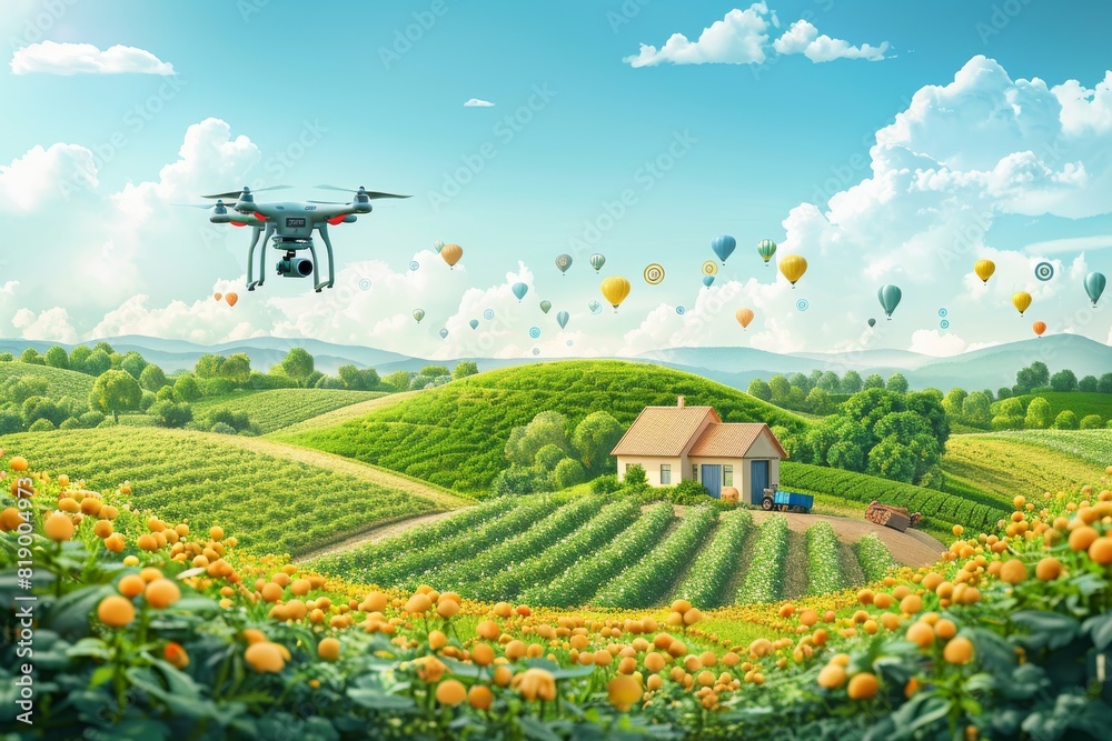 Vector farming techniques for crop management with smart farming technology and agricultural innovation using illustrations for modern farm protection. Vector farming techniques for crop management with smart farming technology and agricultural innovation using illustrations for modern farm protection.