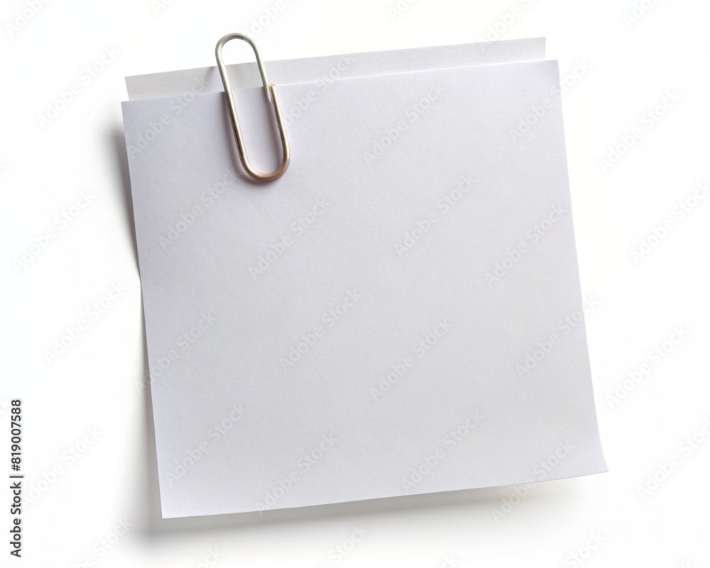 a paper clip is attached to a piece of paper a paper clip is attached to a piece of paper