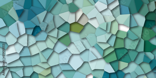 Abstract white and light blue broken stained glass background design with line. geometric pattern with 3d shapes vector Illustration. white broken wall paper in decoration.