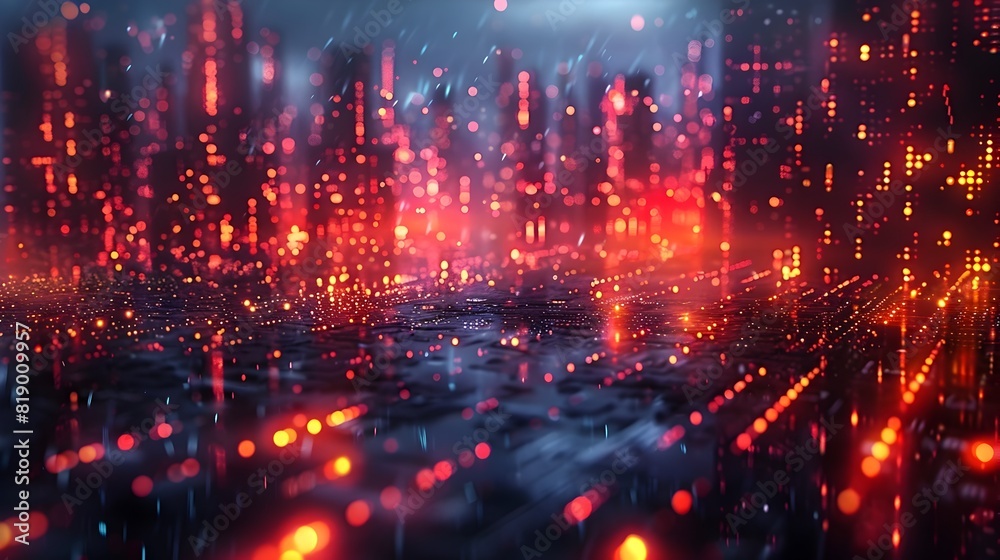 Captivating Nighttime Cityscape with Dazzling Lights and Futuristic Architecture in a Thriving Metropolis Captivating Nighttime Cityscape with Dazzling Lights and Futuristic Architecture in a Thriving Metropolis