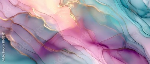 Soft and dreamy light colorful abstract wave background