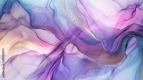 Soft and dreamy light colorful abstract wave background