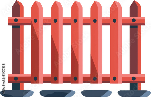 Fence icon. Flat illustration of fence icon for web design