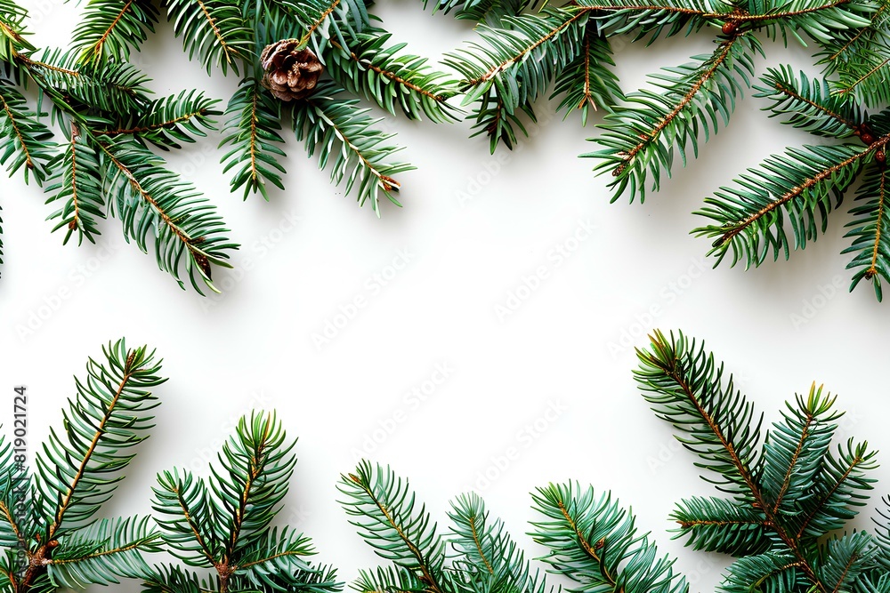 A close up of a pine tree with cones A close up of a pine tree with cones
