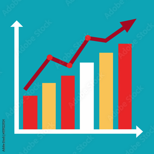 GDP Growth Vector illustration