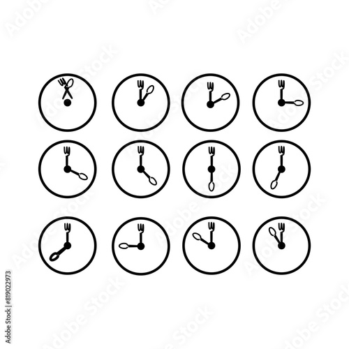clock pack lunch theme re.eps