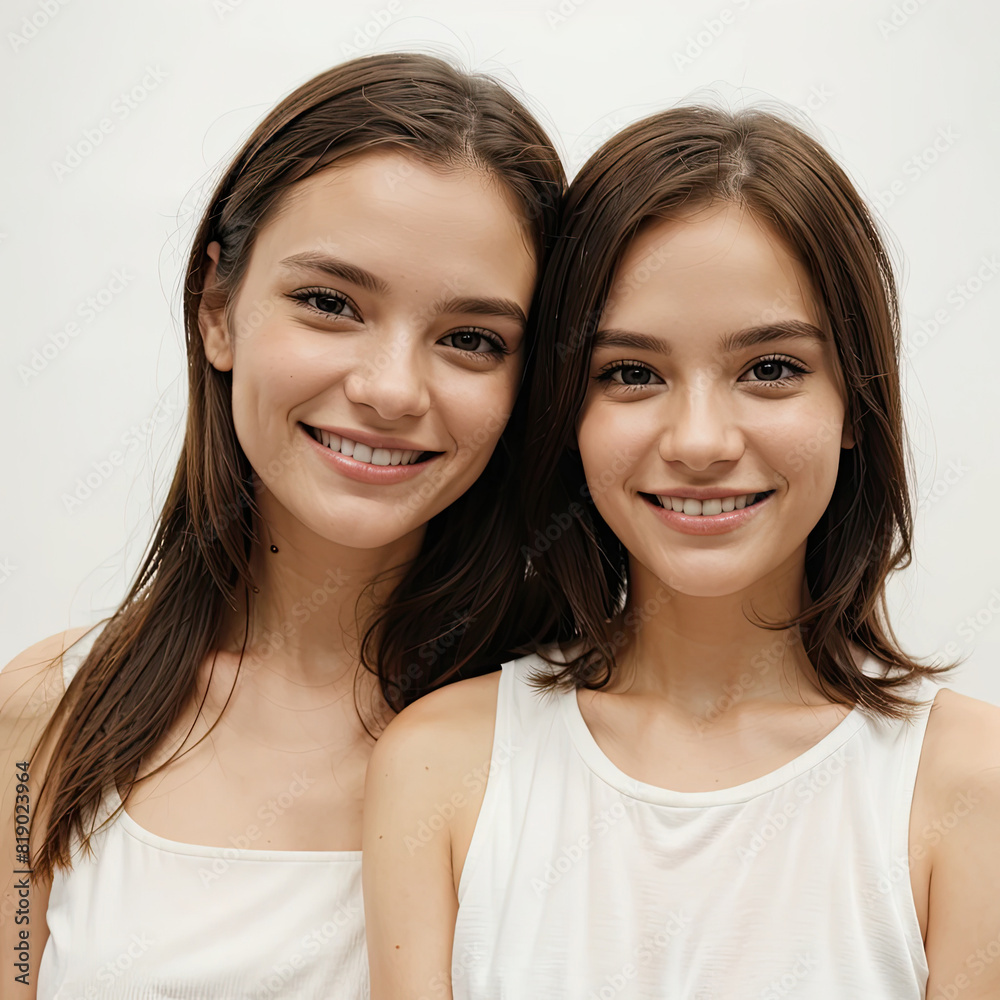 A girl Doctor with white background