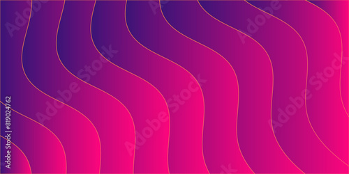Abstract background with dynamic ripple effect and gradients. Luxury paper cut background. Motion Purple bokeh and colorful pattern. Used for promotions or presentations.