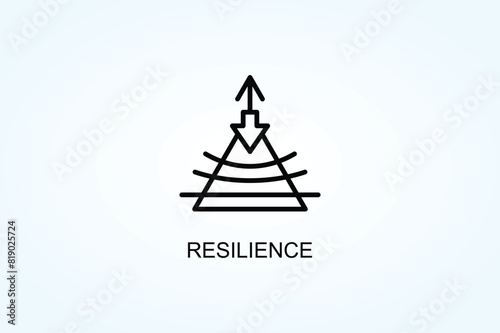 Resilience Vector  Or Logo Sign Symbol Illustration