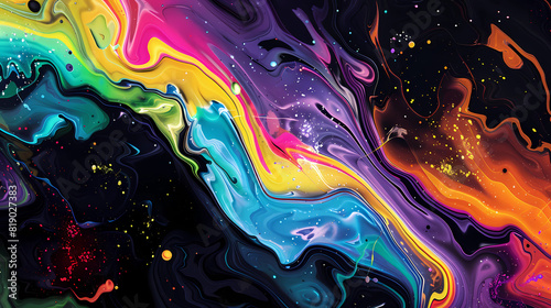 Colorful liquid abstract background 