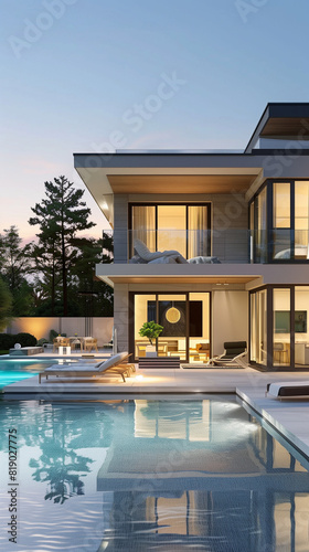 luxury home with pool