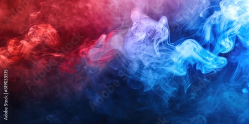  Color Smoke Background in Deep and Constrasted Red and Blue