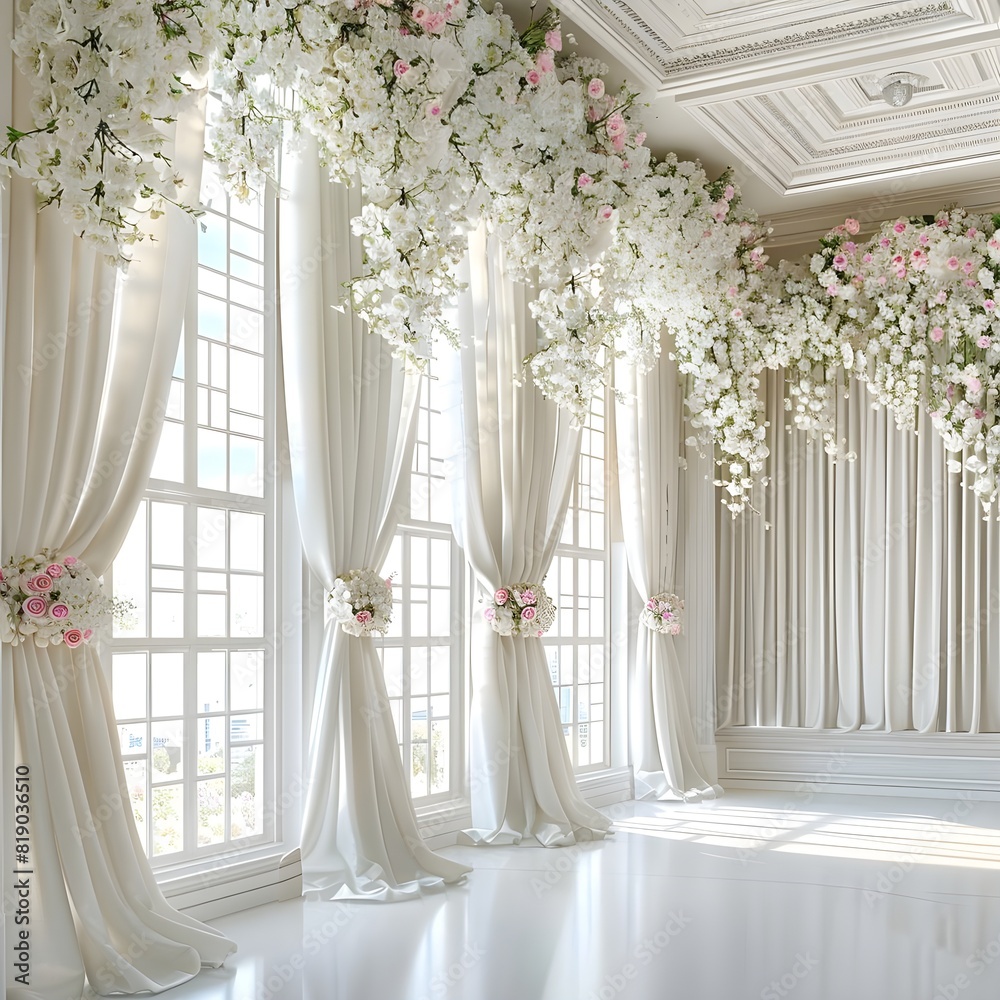 A luxury wedding background generative AI A luxury wedding background generative AI