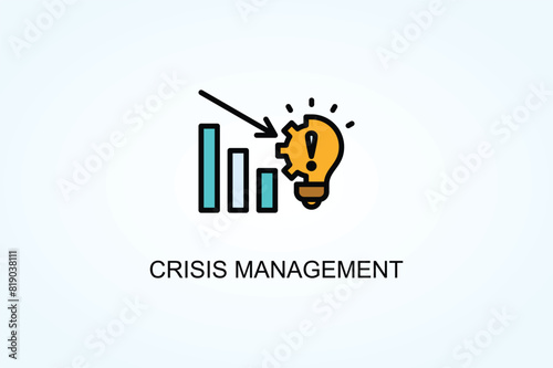 Crisis Management Vector  Or Logo Sign Symbol Illustration