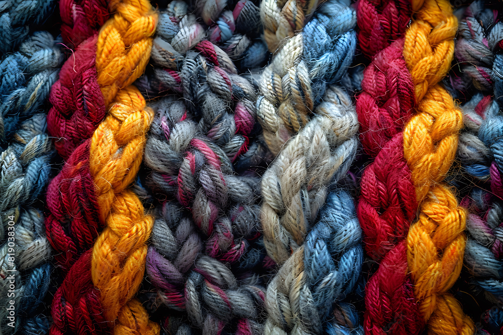 Colorful Knitted Fabric Texture Close-Up.
Close-up of colorful knitted fabric texture, ideal for fashion blogs, textile industry promotions, knitting tutorials, and home decor inspiration.
Colorful Knitted Fabric Texture Close-Up.
Close-up of colorful knitted fabric texture, ideal for fashion blogs, textile industry promotions, knitting tutorials, and home decor inspiration.
