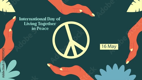 International Peace Day Celebrations with motion graphics photo